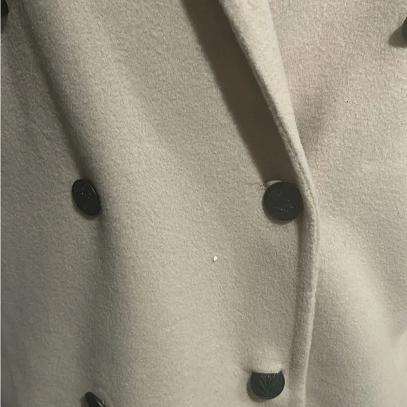 Rag & bone Thea Beige Wool Double-Breasted Coat Size Large - Picture 11 of 13